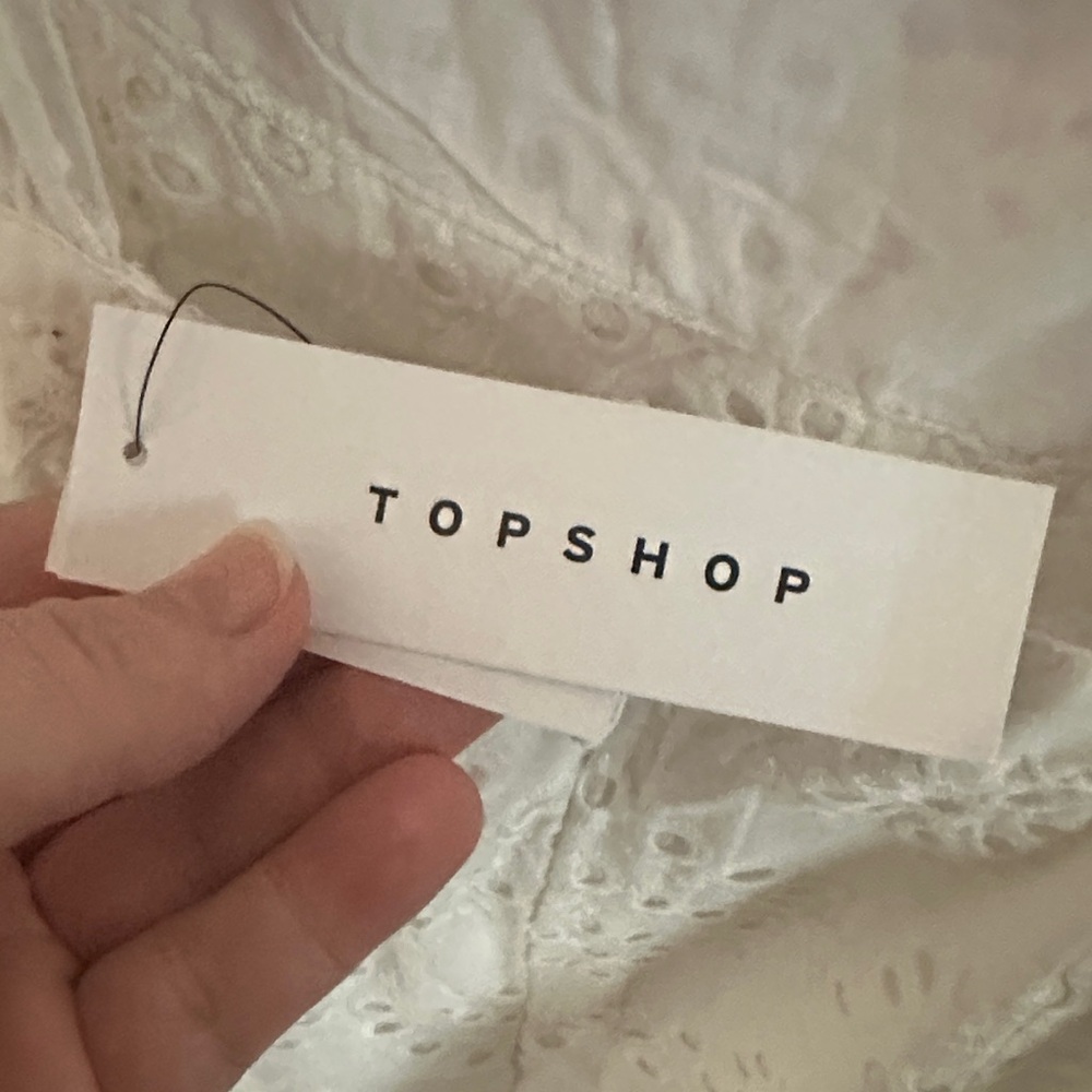 Topshop White Eyelet Jumpsuit - Picture 14 of 16
